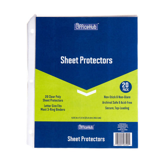 OfficeHub Sheet Protectors, 20 ct