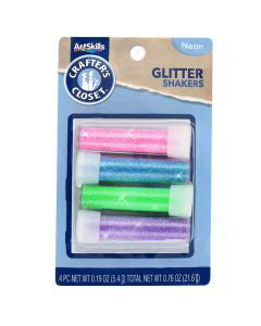ArtSkills Crafters Closet Neon Glitter Shakers