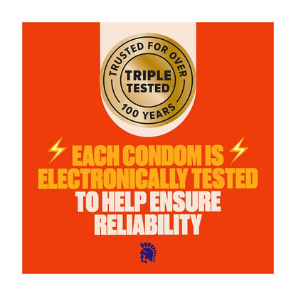 Trojan Ultra Ribbed Condoms, Lubricated Latex Condoms for Enhanced Stimulation, 3 ct