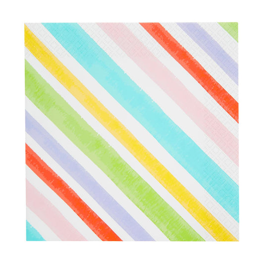 Striped Paper Lunch Napkins, 16 ct