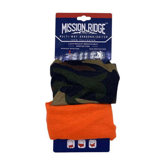 Mission Ridge Bandana With Gaiter Hunter Print, 2 ct - Assorted