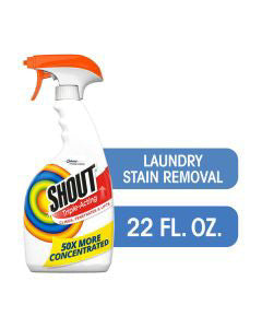Shout Active Enzyme Laundry Stain Remover Pre-Wash Spray, Triple-Acting Formula, 22 oz
