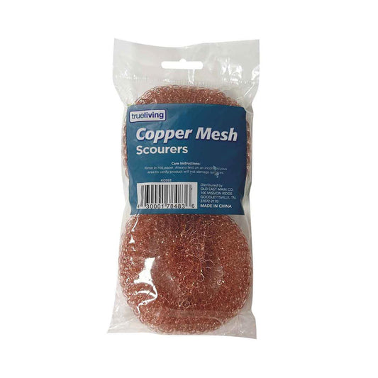 TrueLiving Copper Mesh Scourers, 2 pk