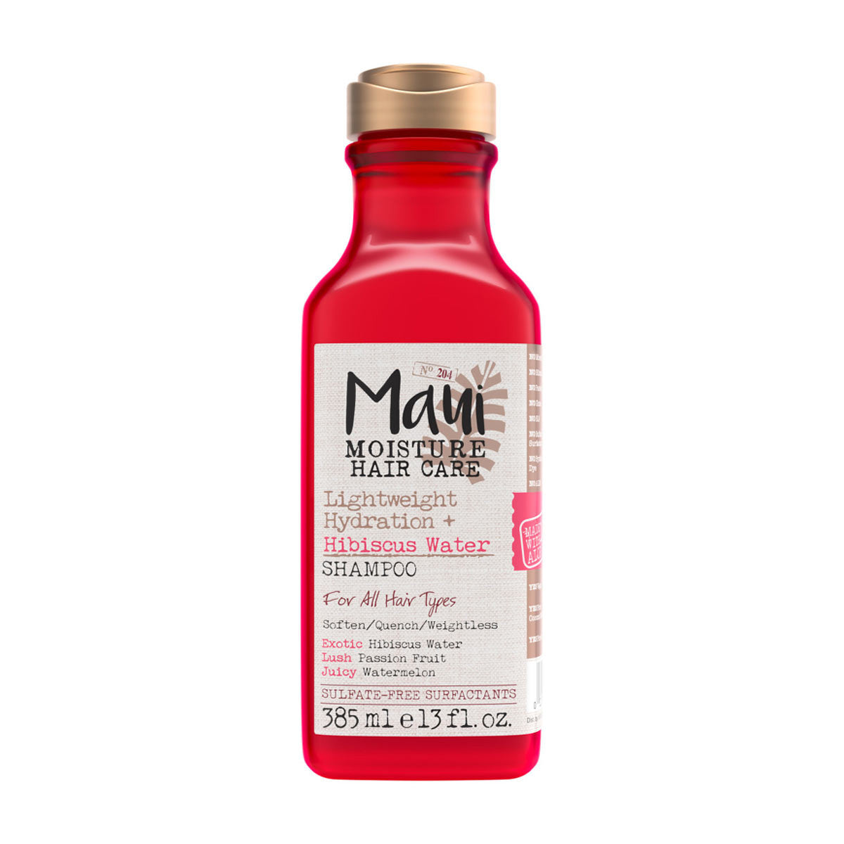 Maui Moisture Hair Care Lightweight Hydration + Hibiscus Water Shampoo, 13 fl oz