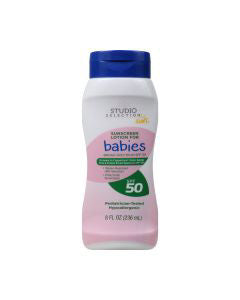 Studio Selection SPF 50 Sunscreen Lotion for Babies, 8 fl oz