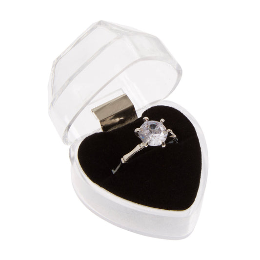 Stunning Round Ring, White