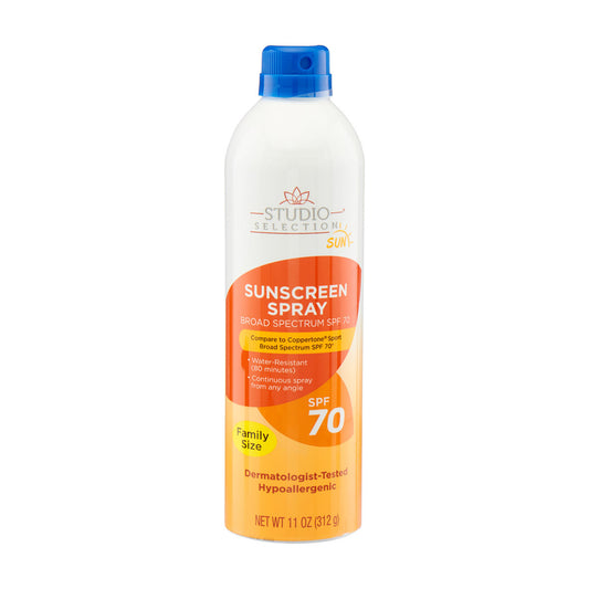 Studio Selection Sunscreen Spray SPF 70, Family Size, 11 oz