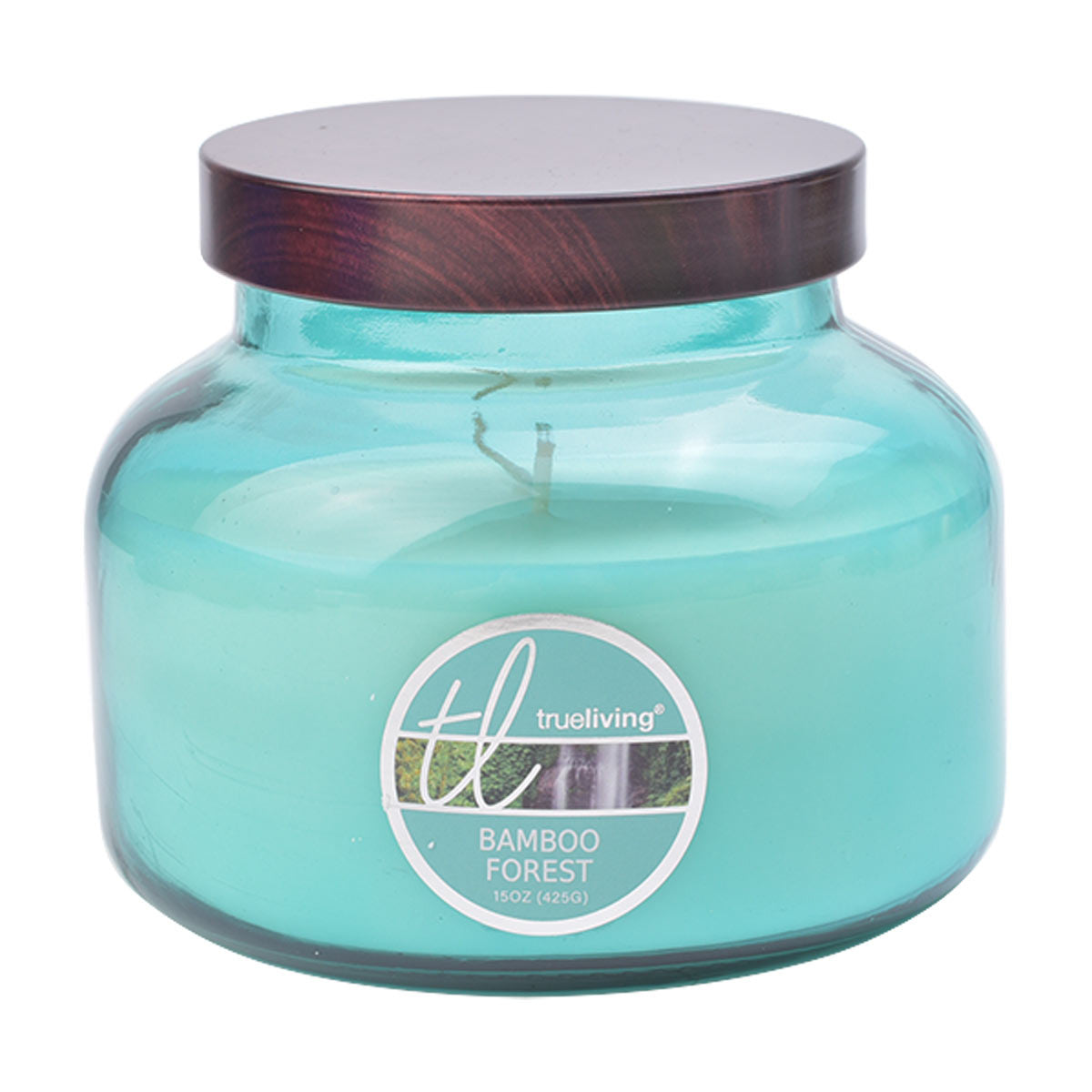 True Living Bamboo Forest Fragranced Jar Candle, 15 oz