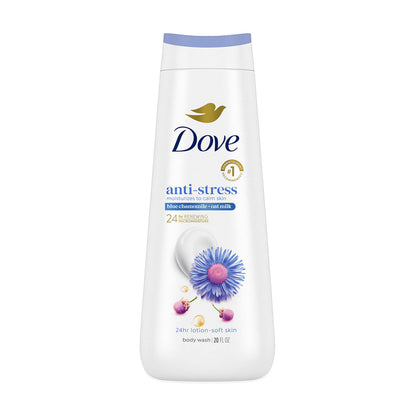 Dove Anti-Stress Blue Chamomile & Oat Milk Body Wash 20 oz