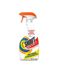 Shout Active Enzyme Laundry Stain Remover Pre-Wash Spray, Triple-Acting Formula, 22 oz