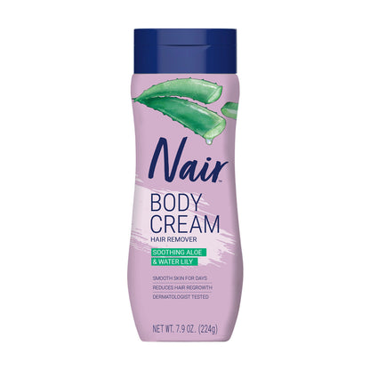 Nair Body Cream Soothing Aloe & Water Lily Hair Remover, 7.9 oz
