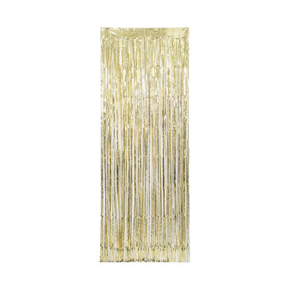 Gold Fringe Door Curtain