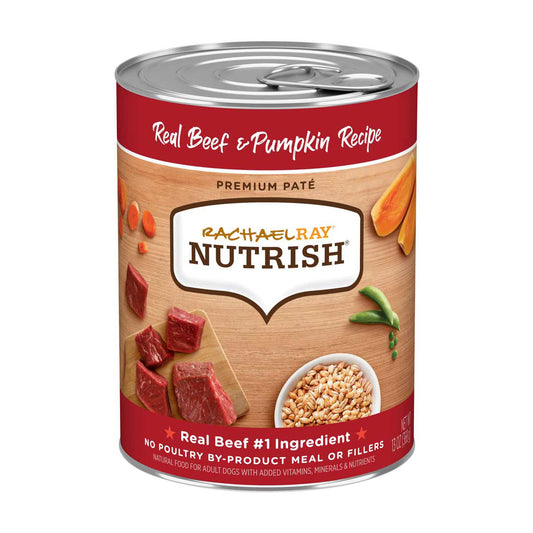 Rachael Ray Nutrish Real Beef & Pumpkin Recipe Premium Paté Wet Dog Food, 13 oz