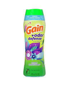 Gain Odor Defense In-Wash Scent Booster, Super Fresh Blast Scent, 10 fl oz HE Compatible