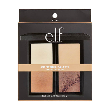 e.l.f. Powder Contour Palette, Light/Medium, 0.48oz