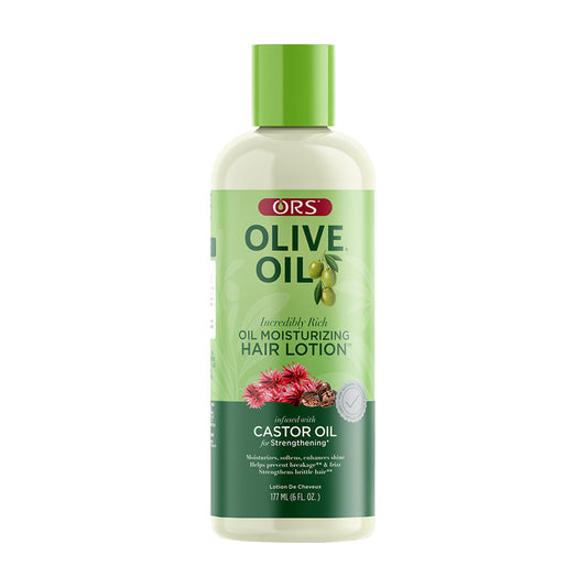 ORS Olive Oil Incredibly Rich Oil Moisturizing Hair Lotion with Castor Oil, 6 fl oz