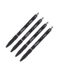 Sharpie S-Gel Pens, Black Ink, Pack of 4