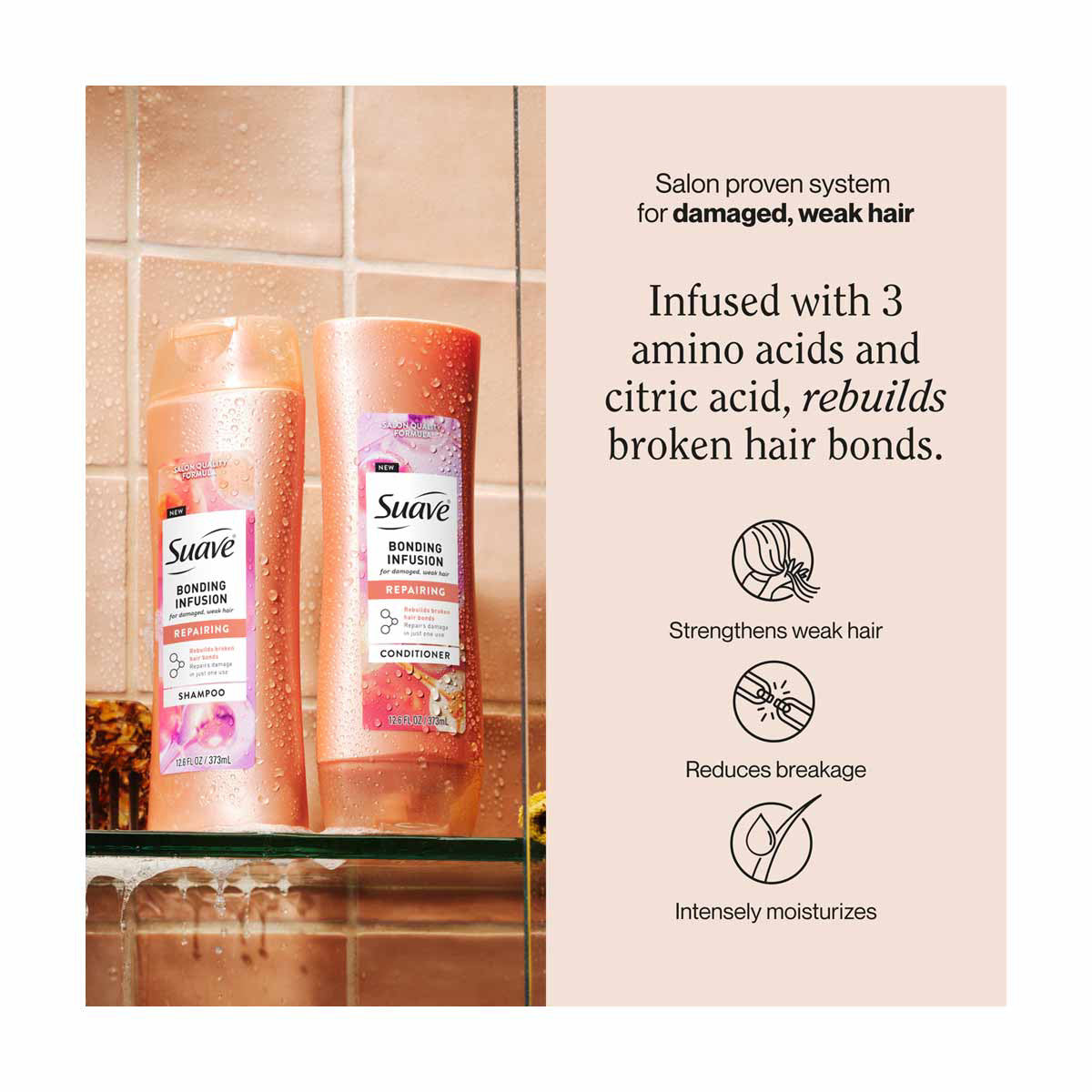 Suave Bonding Infusion Repairing Conditioner, 12.6 oz
