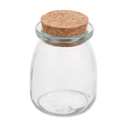 Transparent Jar with Cork Lid, Assorted