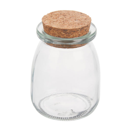 Transparent Jar with Cork Lid, Assorted