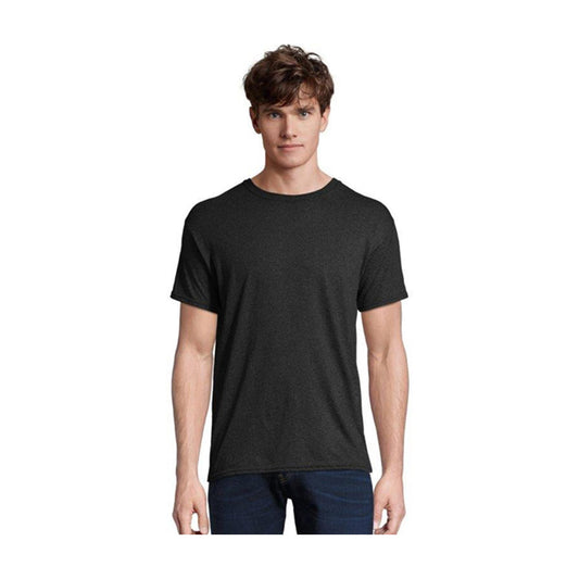 Hanes Men's Wicking Short Sleeve Black T-Shirt, M