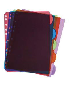 Office Hub Poly Index Dividers, 5 ct