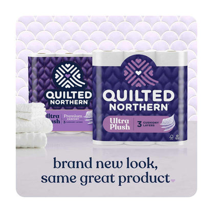 Quilted Northern Ultra Plush Toilet Paper, Mega Rolls, 8 pk