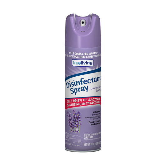 True Living Disinfectant Spray - Lavender, 19 oz