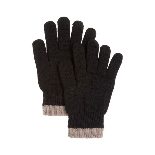 Thermal Knit Gloves, Black