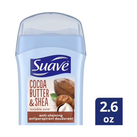 Suave Antiperspirant Deodorant, Cocoa Shea, 2.6 oz