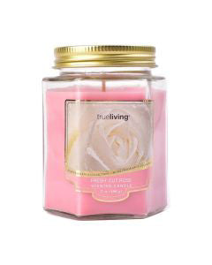 True Living Candle Fresh Cut Rose, 7 oz